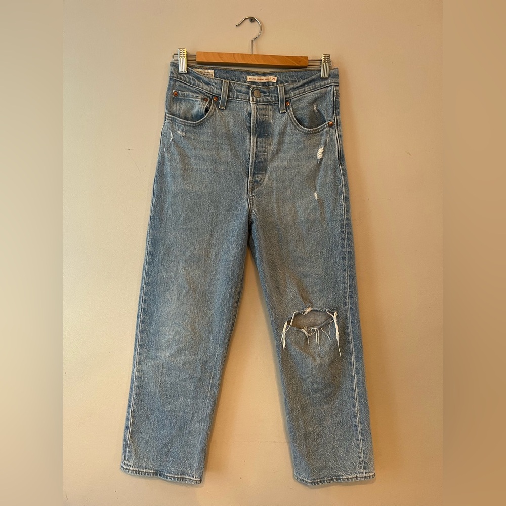 Levi's Light Blue Straight Leg Jeans